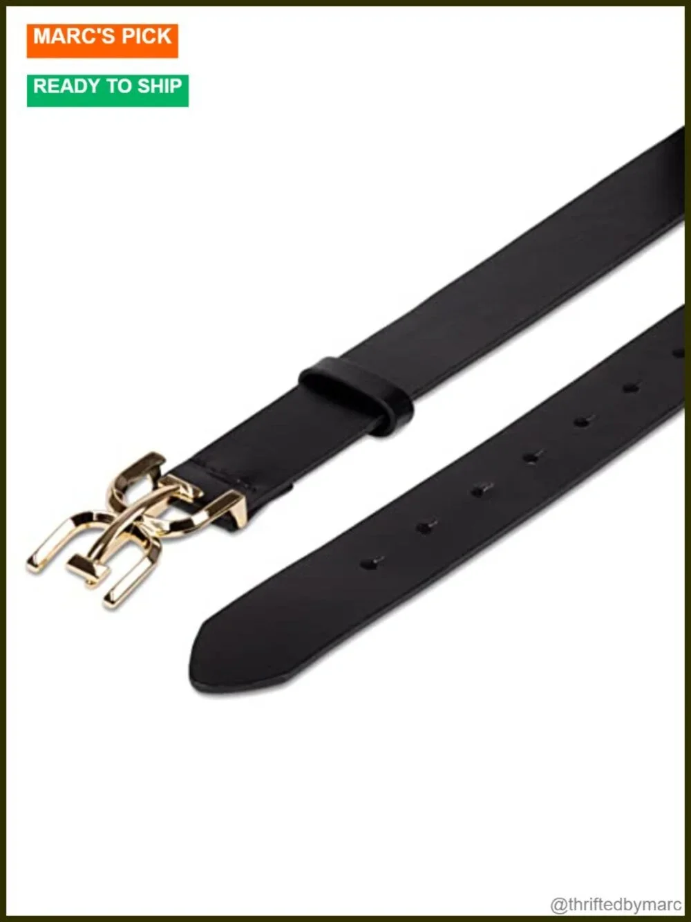 Casual Double-E Logo Plaque Buckle Leather Belt for Jeans and Trousers